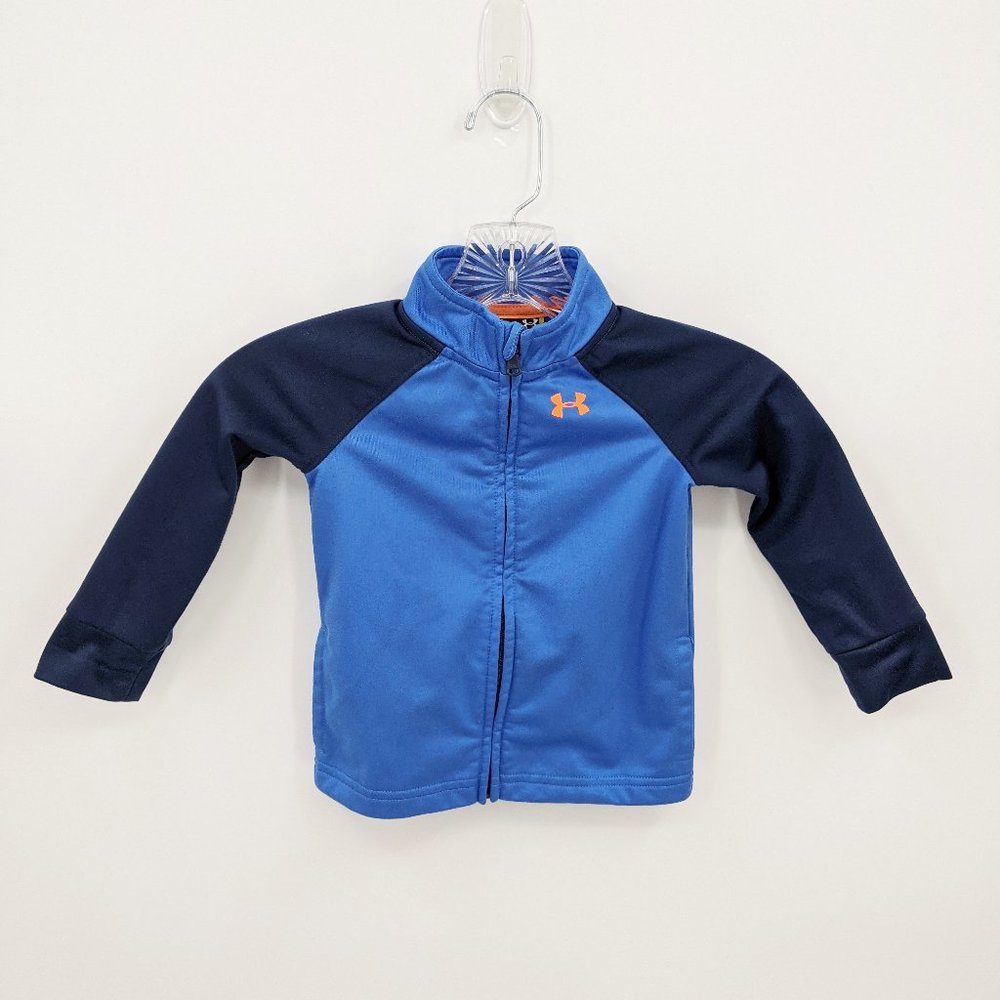 Under Armour Baby Track Jacket Sz 18M Blue/Orange